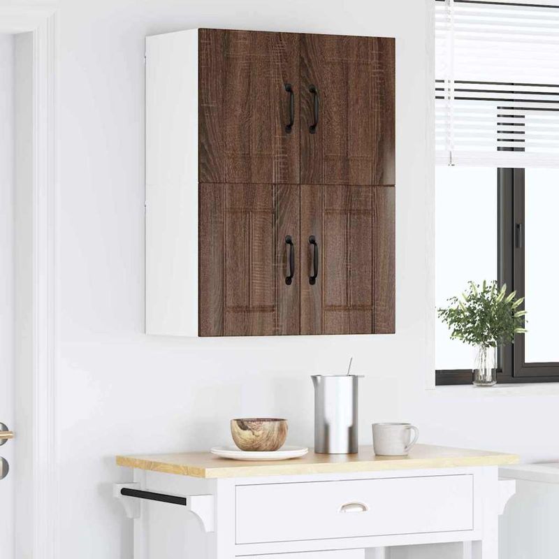Casa si Gradina - Mobilier - Comode si corpuri - Corpuri bucatarie - Dulapuri de perete pentru bucatarie cu raft 2 pcs Stejar inchis - Infinity.ro