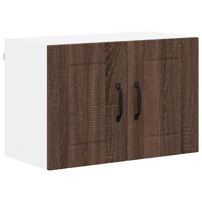 Casa si Gradina - Mobilier - Comode si corpuri - Corpuri bucatarie - Dulapuri de perete pentru bucatarie cu raft 2 pcs Stejar inchis - Infinity.ro