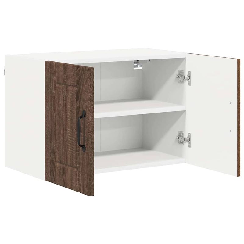 Casa si Gradina - Mobilier - Comode si corpuri - Corpuri bucatarie - Dulapuri de perete pentru bucatarie cu raft 2 pcs Stejar inchis - Infinity.ro
