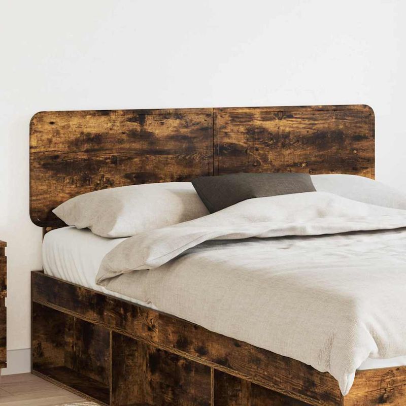 Casa si Gradina - Mobilier - Paturi si accesorii - Accesorii paturi - Tablie de pat cu aripioare, crem, 183x23x118/128 cm, textil - Infinity.ro