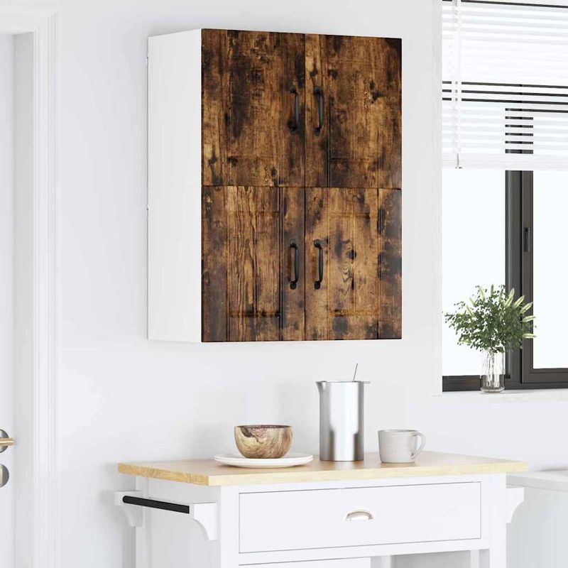 Casa si Gradina - Mobilier - Comode si corpuri - Corpuri bucatarie - Dulapuri de perete pentru bucatarie cu usa 2 pcs Stejar fumuriu - Infinity.ro