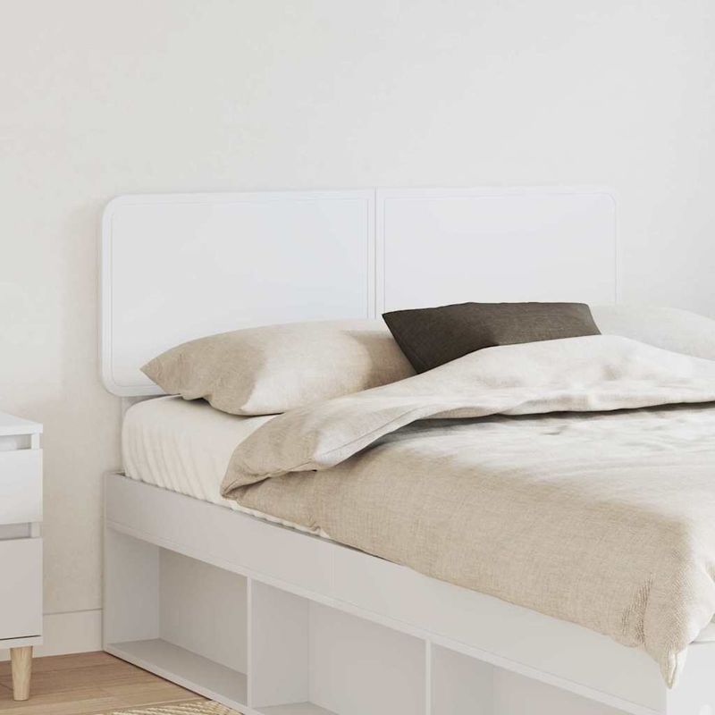 Casa si Gradina - Mobilier - Paturi si accesorii - Accesorii paturi - Tablie cu LED-uri, crem, 160x5x118/128 cm, piele ecologica - Infinity.ro