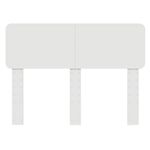 Casa si Gradina - Mobilier - Paturi si accesorii - Accesorii paturi - Tablie cu LED-uri, crem, 160x5x118/128 cm, piele ecologica - Infinity.ro