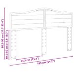 Casa si Gradina - Mobilier - Paturi si accesorii - Accesorii paturi - Tablie de pat cu aripioare gri inchis 183x23x78/88 cm catifea - Infinity.ro