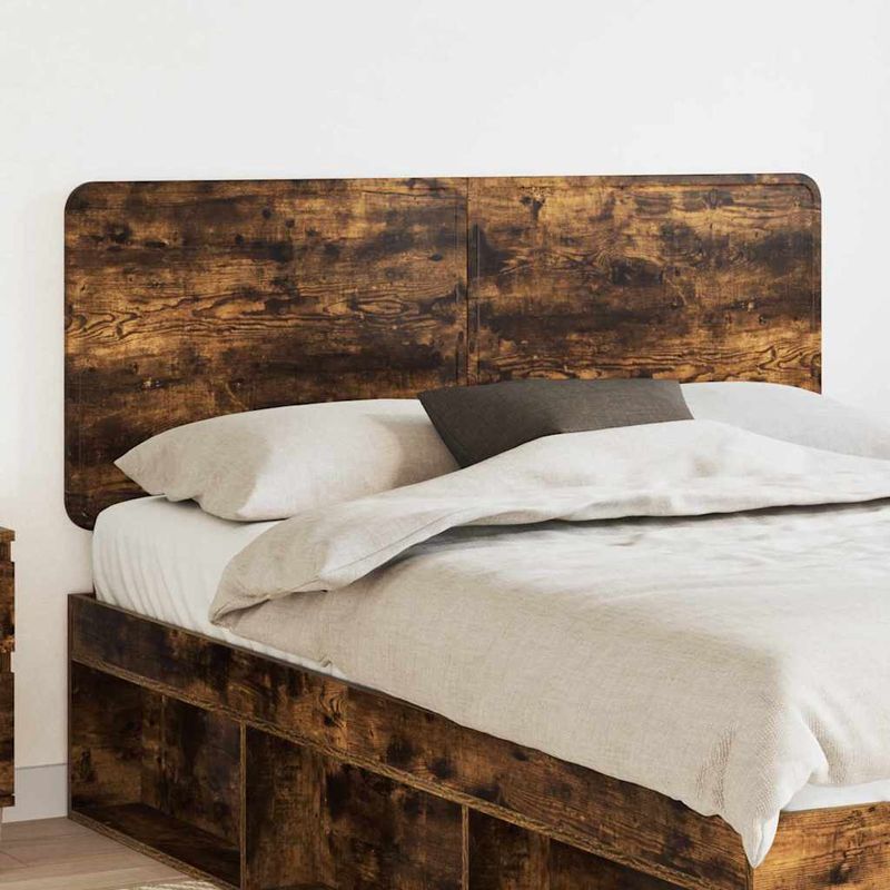 Casa si Gradina - Mobilier - Paturi si accesorii - Accesorii paturi - Tablie de pat cu aripioare, crem, 83x23x118/128 cm, textil - Infinity.ro