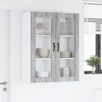 Casa si Gradina - Mobilier - Comode si corpuri - Corpuri bucatarie - Dulap suspendat de bucatarie cu usa Gri Sonoma 80 x 31 x 100 cm - Infinity.ro