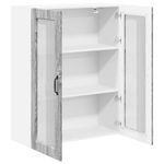 Casa si Gradina - Mobilier - Comode si corpuri - Corpuri bucatarie - Dulap suspendat de bucatarie cu usa Gri Sonoma 80 x 31 x 100 cm - Infinity.ro