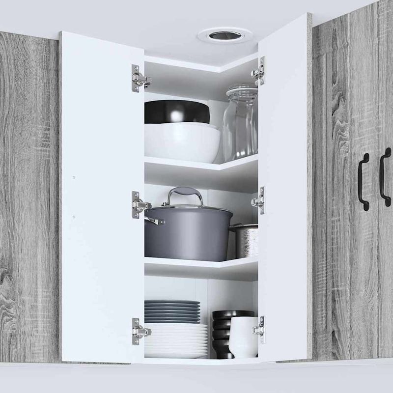 Casa si Gradina - Mobilier - Comode si corpuri - Corpuri bucatarie - Dulap de bucatarie Gri Sonoma 57 x 57 x 80 cm Lemn compozit - Infinity.ro