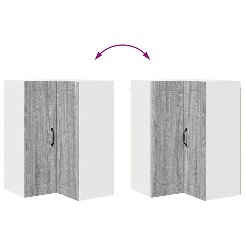 Casa si Gradina - Mobilier - Comode si corpuri - Corpuri bucatarie - Dulap de bucatarie Gri Sonoma 57 x 57 x 80 cm Lemn compozit - Infinity.ro