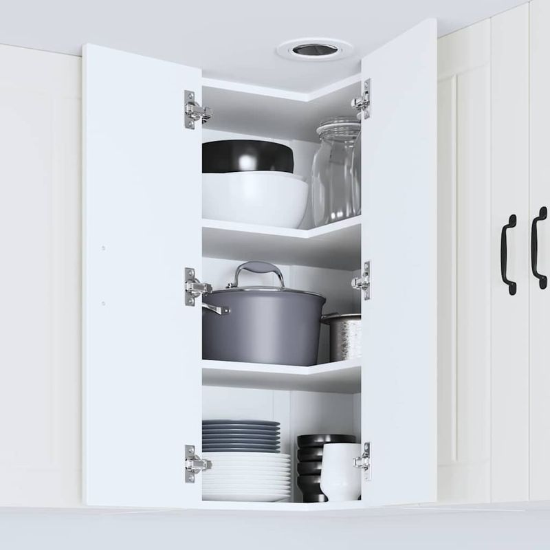 Casa si Gradina - Mobilier - Comode si corpuri - Corpuri bucatarie - Dulap de bucatarie cu raft Alb 57 x 57 x 80 cm Lemn compozit - Infinity.ro