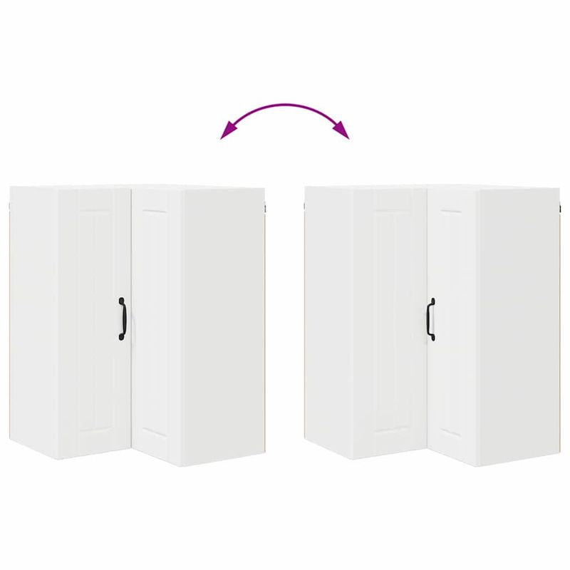 Casa si Gradina - Mobilier - Comode si corpuri - Corpuri bucatarie - Dulap de bucatarie cu raft Alb 57 x 57 x 80 cm Lemn compozit - Infinity.ro