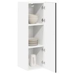 Casa si Gradina - Mobilier - Comode si corpuri - Corpuri bucatarie - Dulap de bucatarie cu raft Negru 30 x 31 x 100 cm Lemn compozit - Infinity.ro