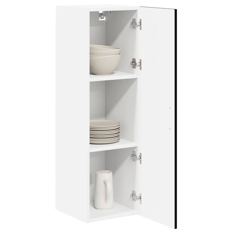 Casa si Gradina - Mobilier - Comode si corpuri - Corpuri bucatarie - Dulap de bucatarie cu raft Negru 30 x 31 x 100 cm Lemn compozit - Infinity.ro