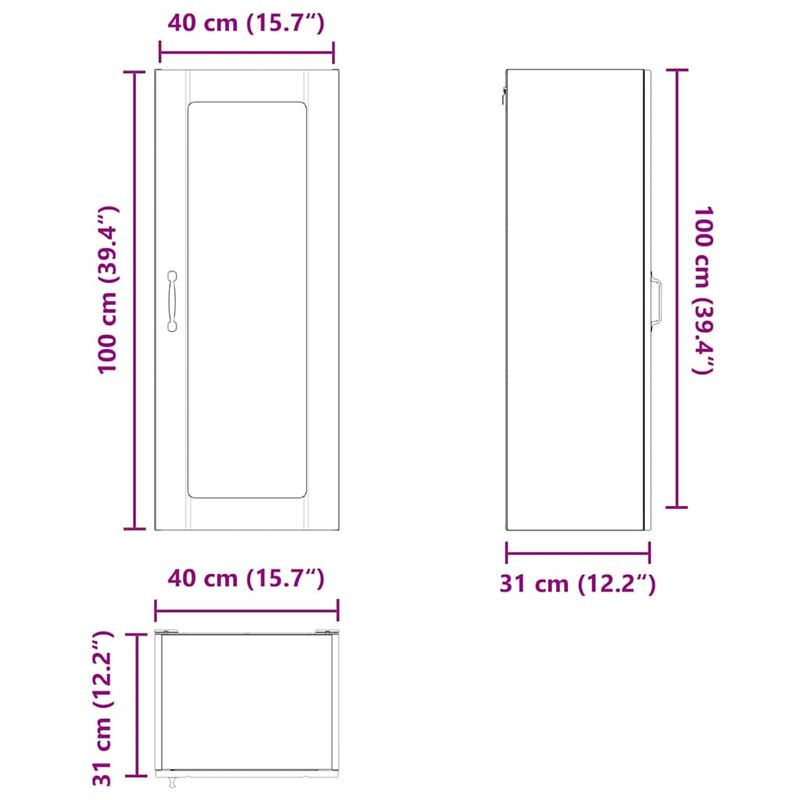 Casa si Gradina - Mobilier - Comode si corpuri - Corpuri bucatarie - Dulap de bucatarie cu raft Negru 40 x 31 x 100 cm Lemn compozit - Infinity.ro