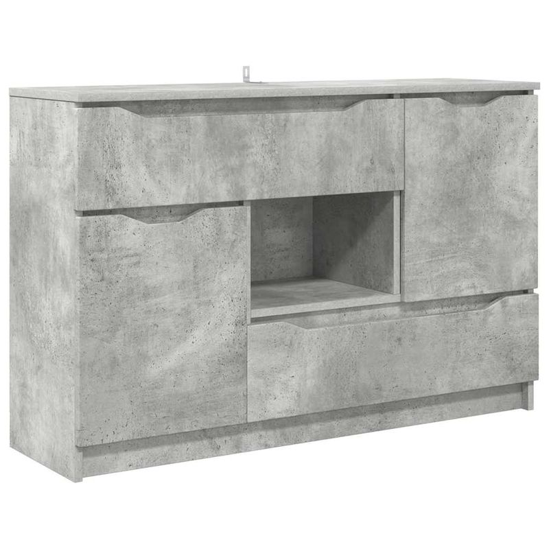 Casa si Gradina - Mobilier - Comode si corpuri - Comode - Bufet cu sertar Gri din beton 100 x 30 x 65,6 Lemn compozit - Infinity.ro