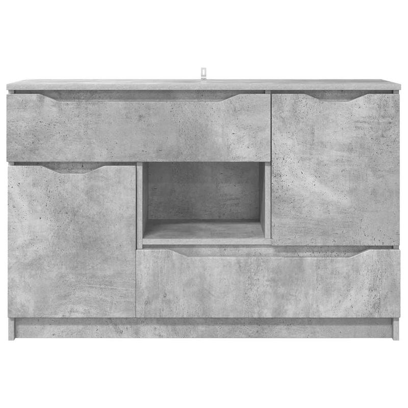 Casa si Gradina - Mobilier - Comode si corpuri - Comode - Bufet cu sertar Gri din beton 100 x 30 x 65,6 Lemn compozit - Infinity.ro