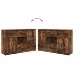 Casa si Gradina - Mobilier - Comode si corpuri - Comode - Bufet cu sertar Stejar fumuriu 100 x 30 x 65,6 Lemn compozit - Infinity.ro