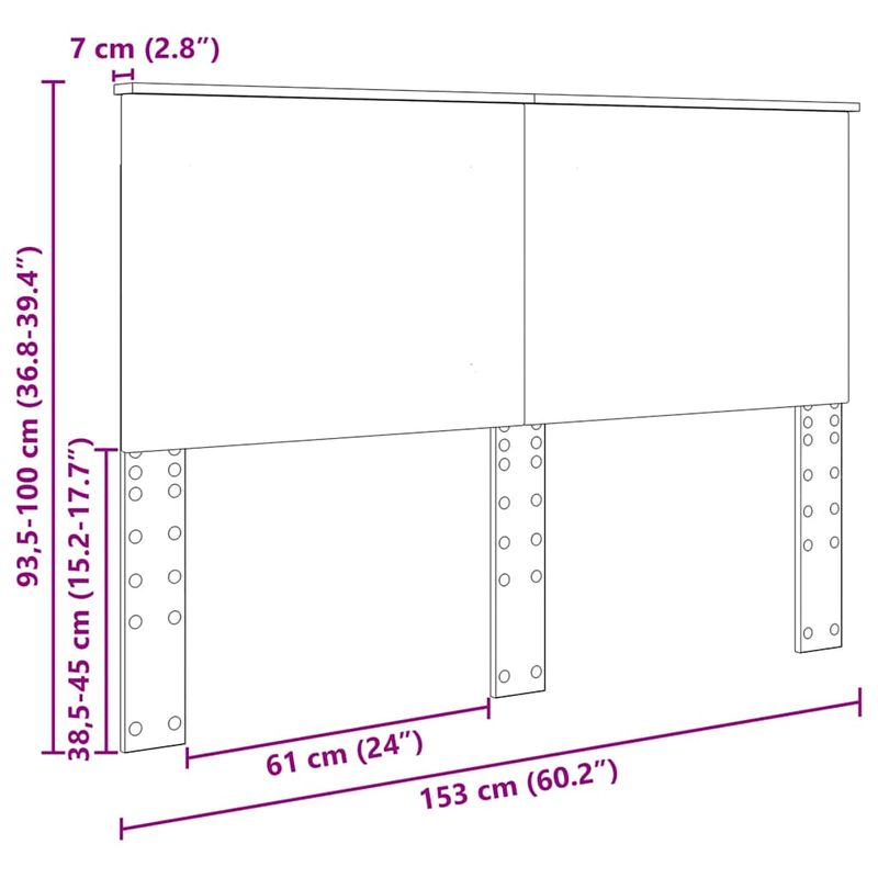Casa si Gradina - Mobilier - Paturi si accesorii - Accesorii paturi - Tablie de depozitare cu raft Lemn vechi 120 cm Lemn compozit - Infinity.ro