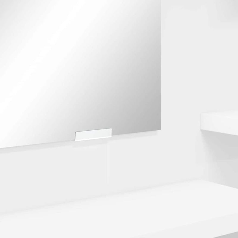 Casa si Gradina - Mobilier - Comode si corpuri - Masute de toaleta - Mese de toaleta pentru dormitor cu raft Alb 80 x 39,6 x 135 cm - Infinity.ro