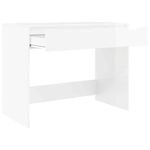 Casa si Gradina - Mobilier - Mese si birouri - Birouri - Birou cu sertar Alb lucios 100 x 50 x 78 cm Lemn compozit - Infinity.ro