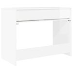 Casa si Gradina - Mobilier - Mese si birouri - Birouri - Birou cu sertar Alb lucios 100 x 50 x 78 cm Lemn compozit - Infinity.ro