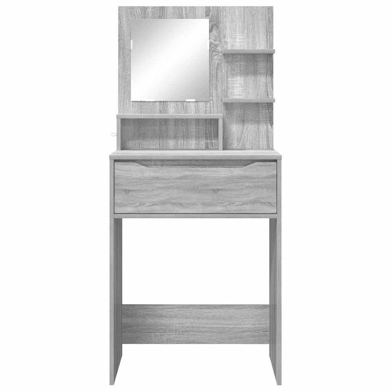 Casa si Gradina - Mobilier - Comode si corpuri - Masute de toaleta - Mese de toaleta pentru dormitor Gri Sonoma 80 x 39,6 x 135 cm - Infinity.ro