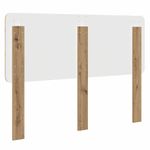 Casa si Gradina - Mobilier - Paturi si accesorii - Accesorii paturi - Tablie de pat cu aripioare negru 93x23x78/88 cm textil - Infinity.ro