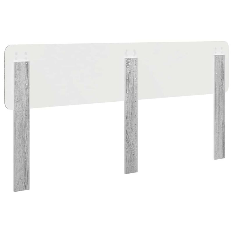 Casa si Gradina - Mobilier - Paturi si accesorii - Accesorii paturi - Tablie de pat cu aripioare gri deschis 183x16x78/88 cm catifea - Infinity.ro