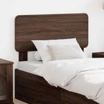 Casa si Gradina - Mobilier - Paturi si accesorii - Accesorii paturi - Tablie de pat cu aripioare, negru, 203x16x118/128 cm, textil - Infinity.ro