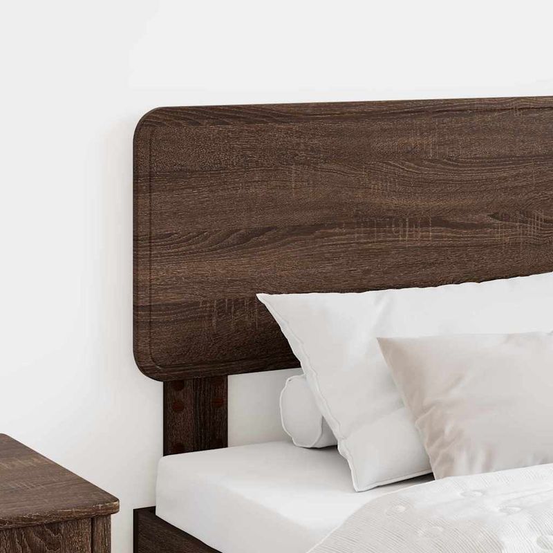 Casa si Gradina - Mobilier - Paturi si accesorii - Accesorii paturi - Tablie de pat cu aripioare, negru, 203x16x118/128 cm, textil - Infinity.ro