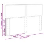 Casa si Gradina - Mobilier - Paturi si accesorii - Accesorii paturi - Tablie de pat cu LED gri inchis 183x16x78/88 cm catifea - Infinity.ro