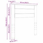 Casa si Gradina - Mobilier - Paturi si accesorii - Accesorii paturi - Tablie de depozitare Stejar afumat 200 cm Lemn compozit - Infinity.ro