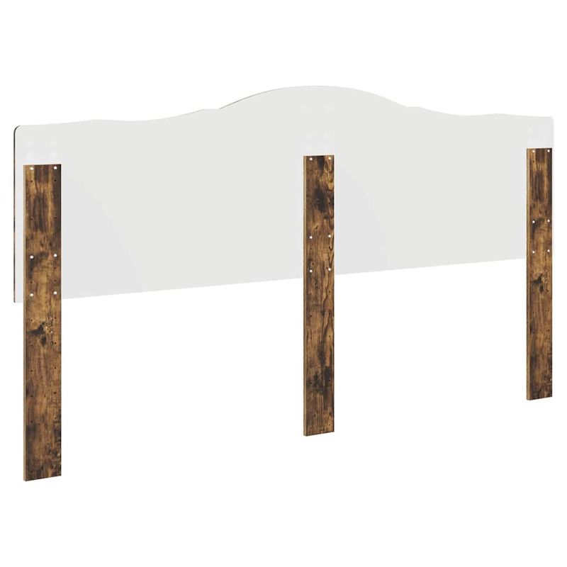 Casa si Gradina - Mobilier - Paturi si accesorii - Accesorii paturi - Tablie de pat cu aripioare, crem, 203x16x118/128 cm, textil - Infinity.ro