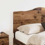 Casa si Gradina - Mobilier - Paturi si accesorii - Accesorii paturi - Tablie de pat cu aripioare gri inchis 183x16x78/88 cm textil - Infinity.ro