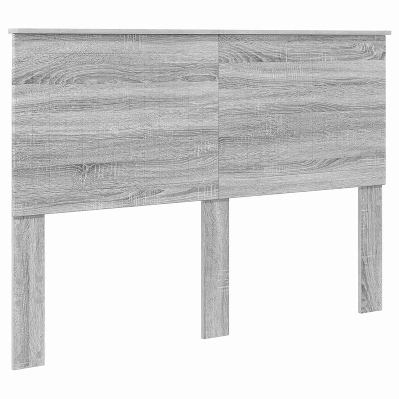 Casa si Gradina - Mobilier - Paturi si accesorii - Accesorii paturi - Tablie de pat cu aripioare gri 183x16x78/88 cm piele ecologica - Infinity.ro