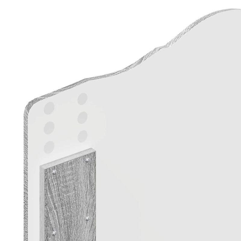 Casa si Gradina - Mobilier - Paturi si accesorii - Accesorii paturi - Tablie de pat cu aripioare gri deschis 183x23x118/128cm catifea - Infinity.ro