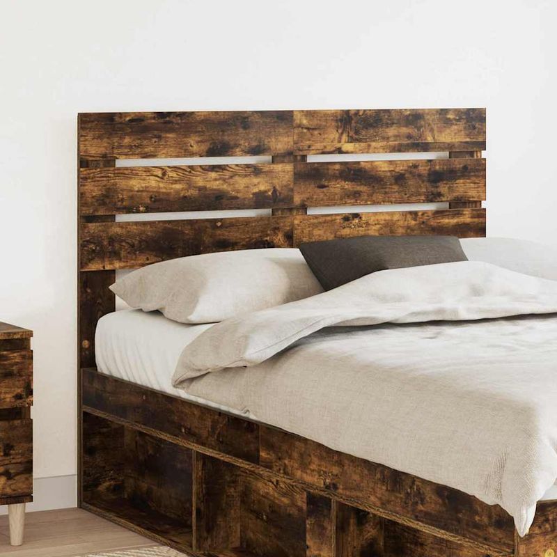 Casa si Gradina - Mobilier - Paturi si accesorii - Accesorii paturi - Tablie de pat cu aripioare, albastru, 183x23x78/88 cm textil - Infinity.ro