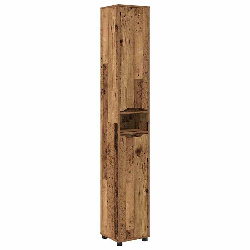 Casa si Gradina - Mobilier - Mobilier baie - Corpuri baie - Dulap de Baie Lemn Vechi 30,5 x 30 x 195 cm Lemn compozit - Infinity.ro