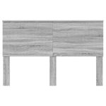 Casa si Gradina - Mobilier - Paturi si accesorii - Accesorii paturi - Tablie de pat cu aripioare gri 93x23x118/128 cm piele eco - Infinity.ro