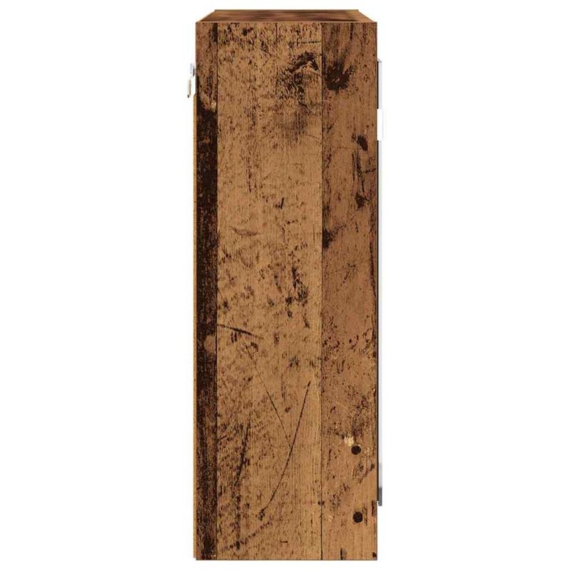 Casa si Gradina - Mobilier - Mobilier baie - Corpuri baie - Dulap cu oglinda pentru baie cu raft Lemn Vechi 60 x 20 x 60 cm - Infinity.ro