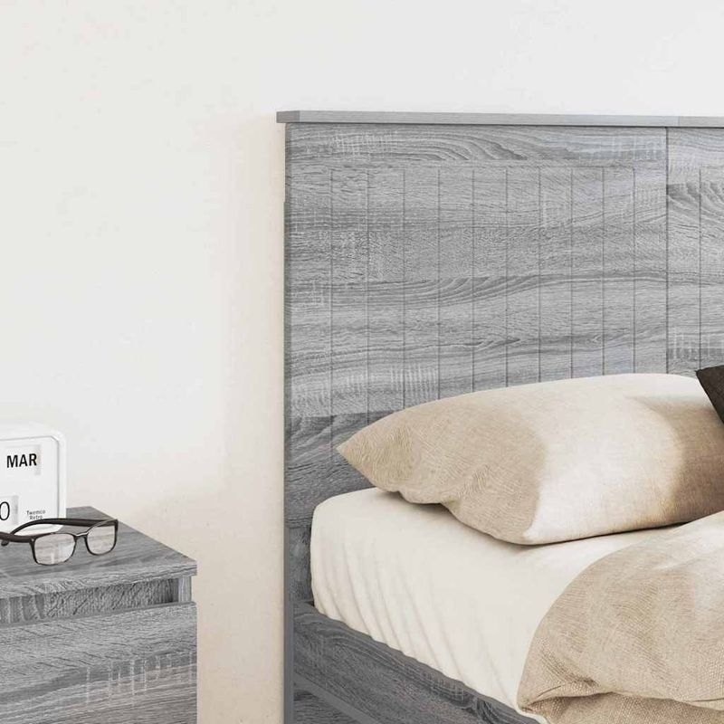 Casa si Gradina - Mobilier - Paturi si accesorii - Accesorii paturi - Tablie de pat cu aripioare albastru 163x16x78/88 cm textil - Infinity.ro