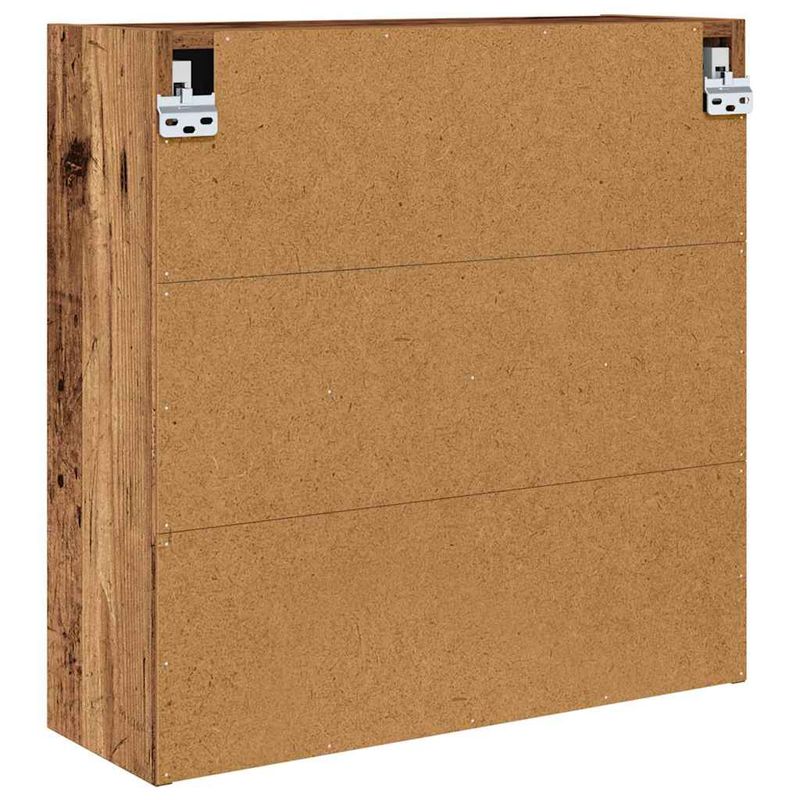 Casa si Gradina - Mobilier - Mobilier baie - Corpuri baie - Dulap cu oglinda pentru baie cu raft Lemn Vechi 60 x 20 x 60 cm - Infinity.ro