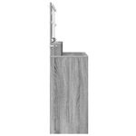 Casa si Gradina - Mobilier - Comode si corpuri - Masute de toaleta - Mese de toaleta pentru dormitor Gri Sonoma 80 x 39,6 x 135 cm - Infinity.ro