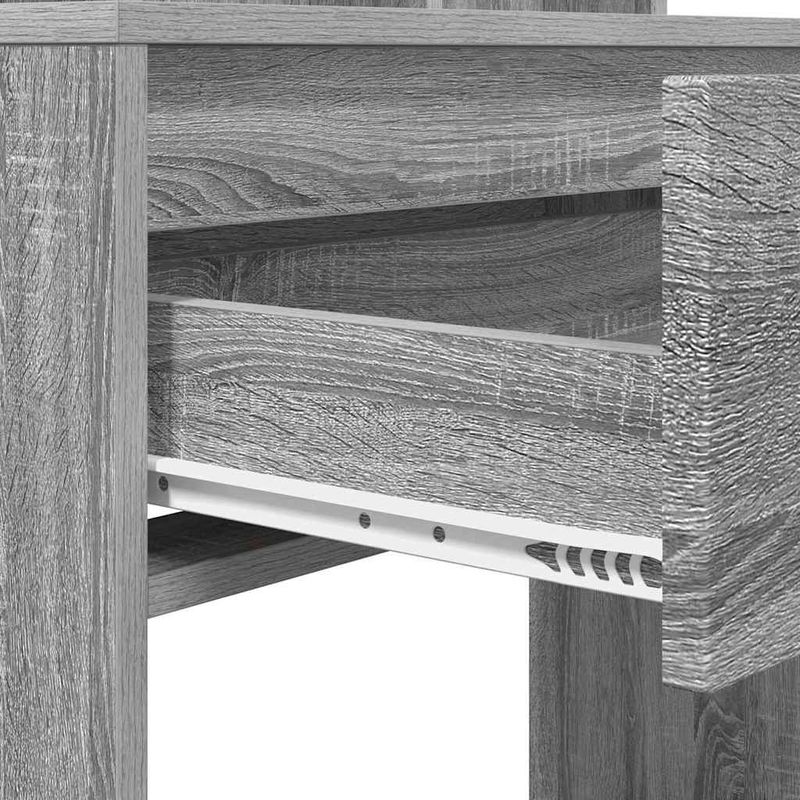 Casa si Gradina - Mobilier - Comode si corpuri - Masute de toaleta - Mese de toaleta pentru dormitor Gri Sonoma 80 x 39,6 x 135 cm - Infinity.ro