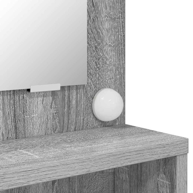 Casa si Gradina - Mobilier - Comode si corpuri - Masute de toaleta - Mese de toaleta pentru dormitor Gri Sonoma 80 x 39,6 x 135 cm - Infinity.ro