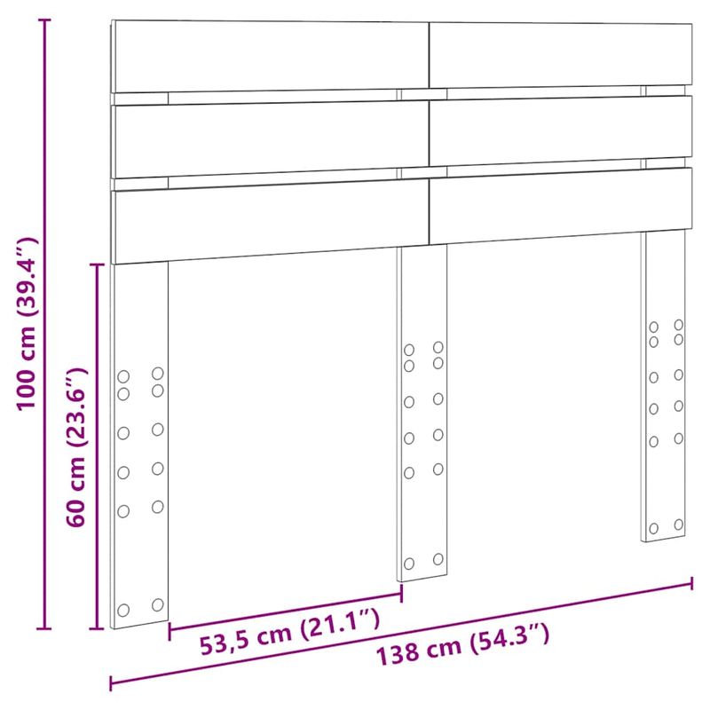 Casa si Gradina - Mobilier - Paturi si accesorii - Accesorii paturi - Tablie de pat cu LED - Infinity.ro