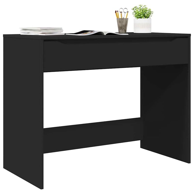 Casa si Gradina - Mobilier - Mese si birouri - Birouri - Birou cu sertar Negru 100 x 50 x 78 cm Lemn compozit - Infinity.ro