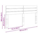 Casa si Gradina - Mobilier - Paturi si accesorii - Accesorii paturi - Tablie de pat cu aripioare roz 183x16x78/88 cm catifea - Infinity.ro