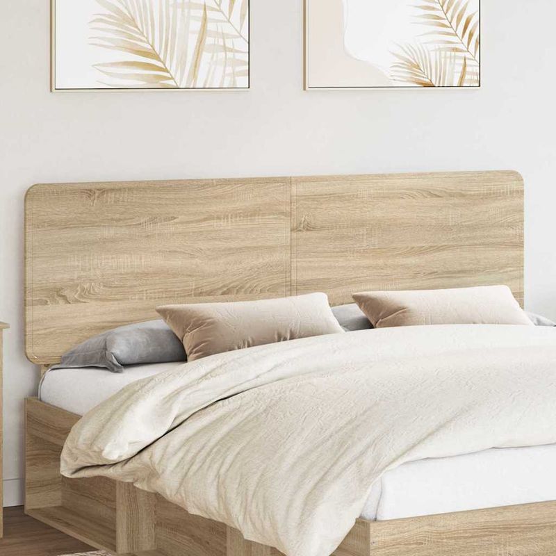 Casa si Gradina - Mobilier - Paturi si accesorii - Accesorii paturi - Tablie de pat cu LED, alb, 80x5x78/88 cm, piele ecologica - Infinity.ro