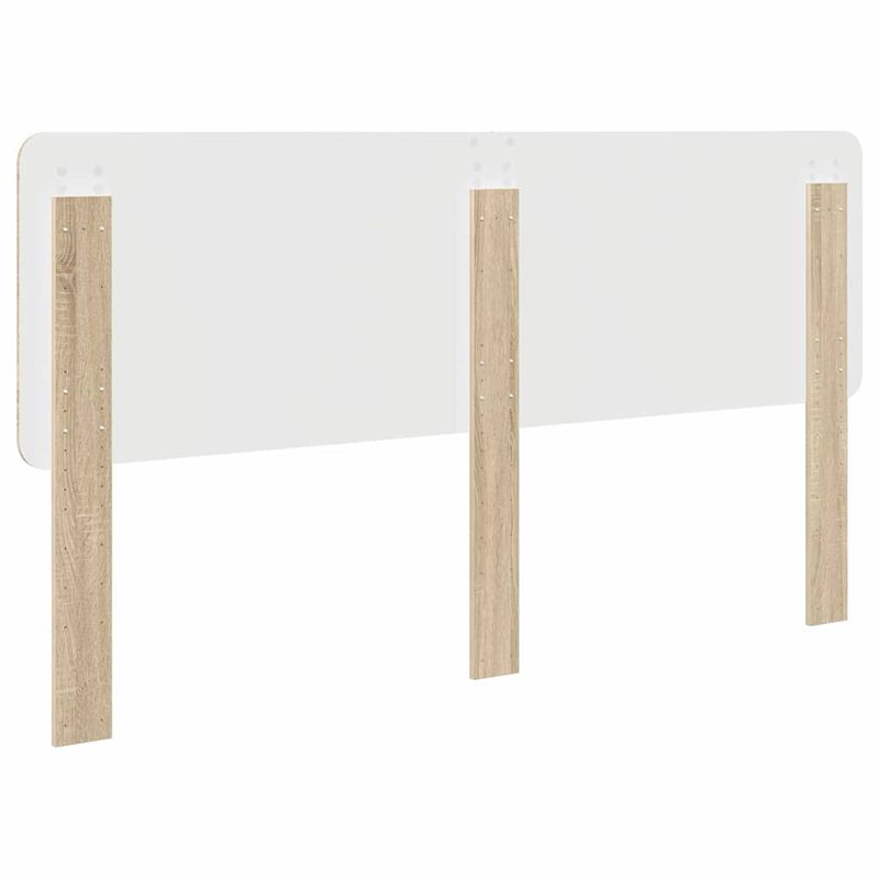Casa si Gradina - Mobilier - Paturi si accesorii - Accesorii paturi - Tablie de pat cu LED, alb, 80x5x78/88 cm, piele ecologica - Infinity.ro